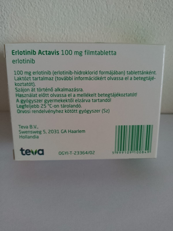 Тарцева / Tarceva (ерлотиніб) табл. 100 мг №30, Actavis, Hollandia - фото