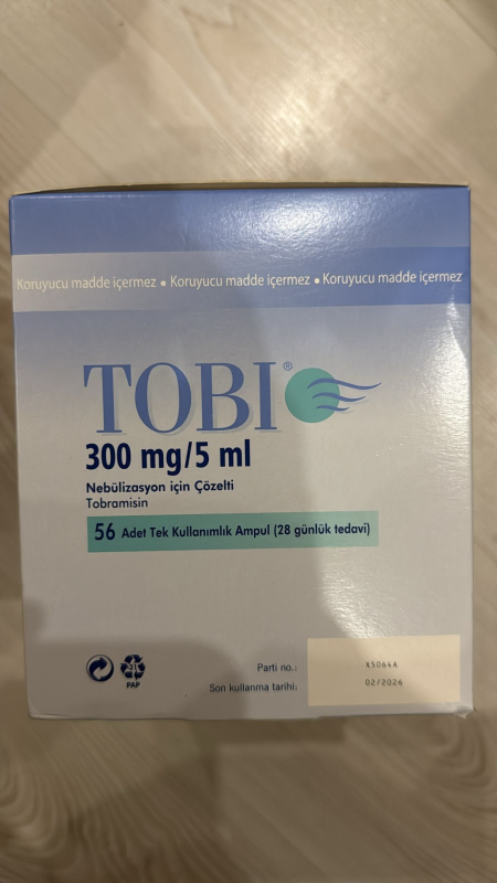 Тобі / TOBI (тобраміцин) р-н для інгаляцій 300 мг/5 мл; амп. №56, Meda Pharma - фото