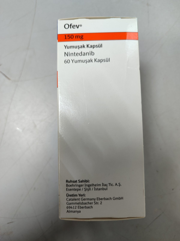 Офев / OFEV (нінтеданіб) капс. 150 мг №60, Boehringer Ingelheim - фото