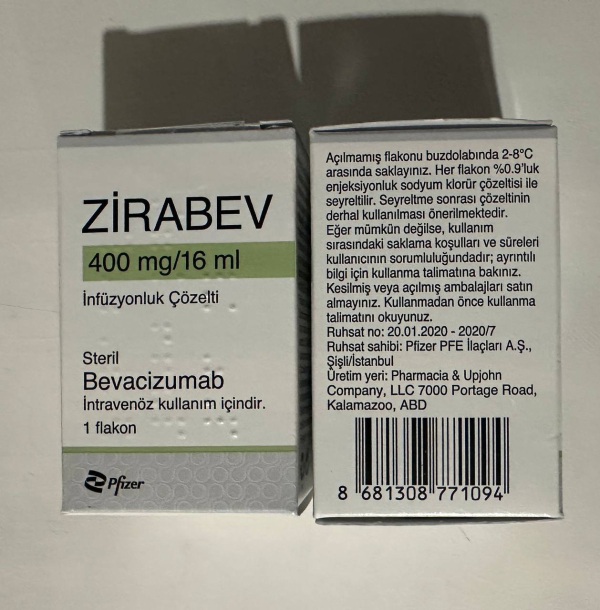 Зірабеф / Zirabev (бевацизумаб) конц. д/інф. 400 мг у фл., Pfizer, США - фото