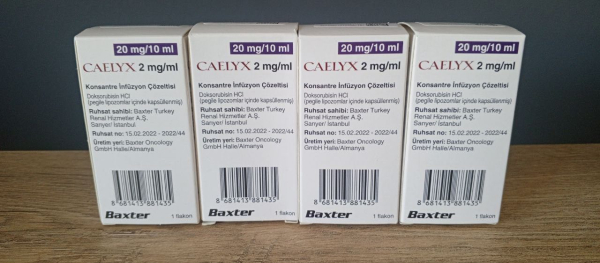 Келікс / Caelyx (доксорубіцин ліпосомальний пегільований) конц. д/інф. 2 мг/мл по 25 мл у фл. (50 мг у фл.), оригінал - фото