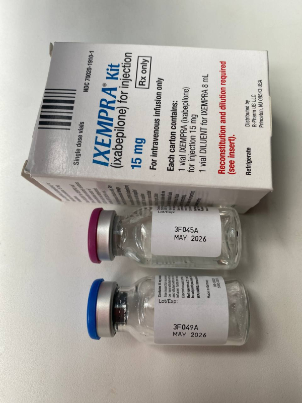 Ікземпра / Ixempra (іксабепілон) порошок д/пригот. р-ну д/інф. 45 мг у фл. - фото