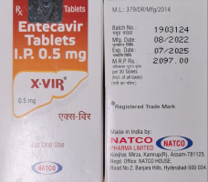 Бараклюд ( ентекавір) 0,5 мг 30 таб, генерик, Індія,  - фото 