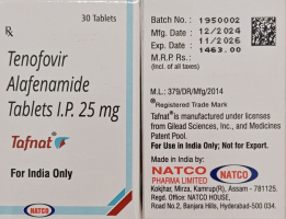 Віреад / Viread (тенофовір дизопроксил) табл. 300 мг №30, Mylan, Індія - фото 