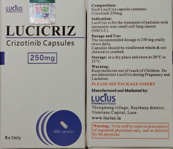 Ксалкорі / Xalkori (кризотиніб) табл. 250 мг №60, генерик, Бангладеш - фото