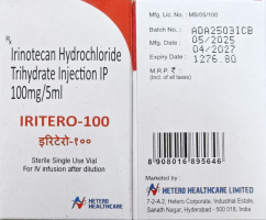 Іринотекан / Irinotecan конц. д/інф. 100 мг у фл., Індія - фото 