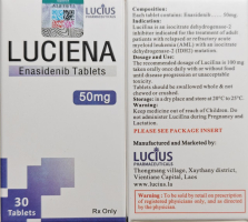 АЙДИФА (энасидениб) / IDHIFA (enasidenib) 50 мг 30 таб. Генерик. - фото 