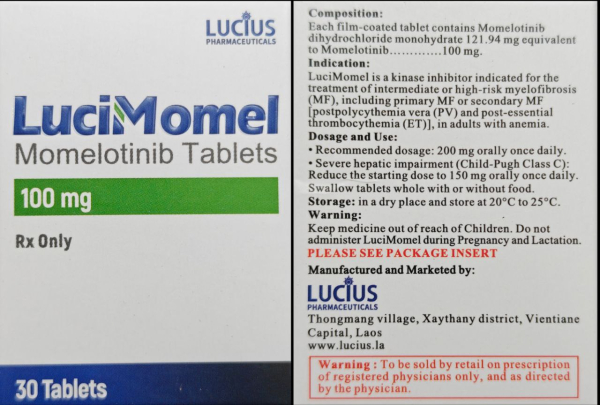 Оджаара (Ojjaara, Момелотініб) 100 мг 30 таб , Генерік - фото