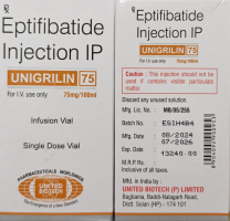 Інтегрелін (ептіфібатід) / Integrelin (eptifibatide) 75 mg 1 фл. Генерик - фото 
