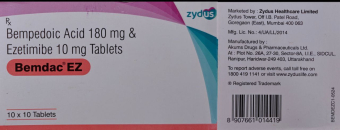 Некслетол (Nexletol) / Бемпедоевая кислота 180/10mg 100 tab. Generic - фото 