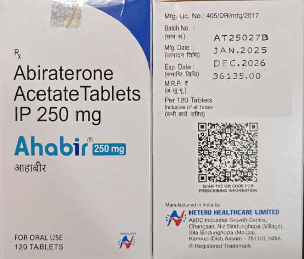Зітіга / Zytiga (абіратерон) табл. 250 мг №120, Hetero, Індія - фото