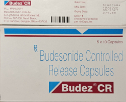 Буденофальк, будесонид (budesonid)3 мг 50 капсул кишечнорастворимой. Индия - фото 
