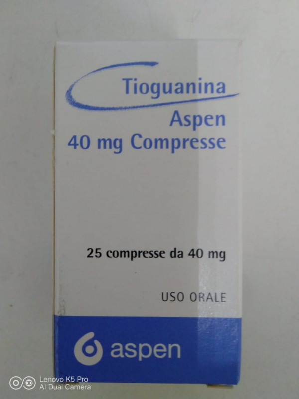 Ланвіс / Lanvis (тіогуанін) табл. 40 мг №25, Aspen, Німеччина - фото
