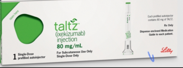 Талц / Taltz (іксекізумаб) р-н д/п/ш 80 мг/мл; шприц 1 мл №3, Lilly (також Copellor) - фото