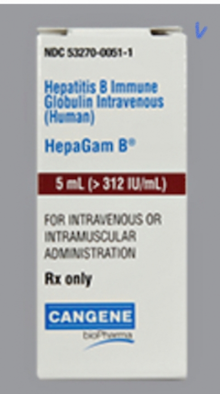 Гепагам-B / HepaGam B (імуноглобулін проти гепатиту B) р-н д/в/м 1560 МО/5 мл у фл. - фото
