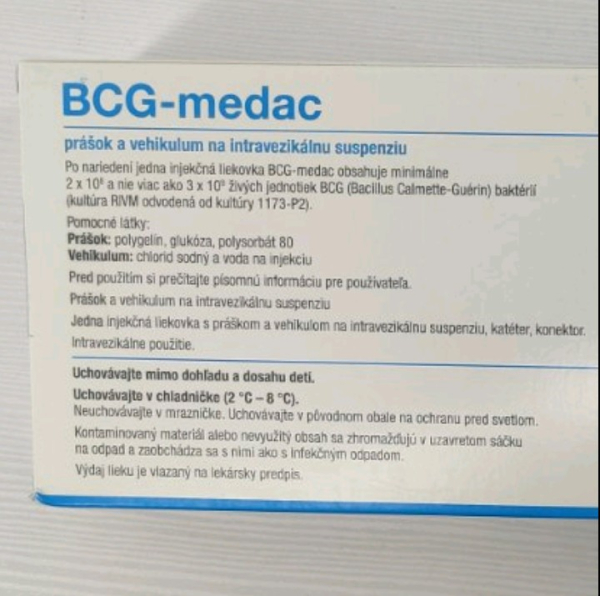 БЦЖ Медак / BCG-Medac (BCG-вакцина) ліофілізат д/пригот. р-ну д/інтра-везик. введ.; 1 доза, Medac, Німеччина - фото
