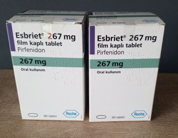 Есбрієт / Esbriet (пірфенідон) табл. 267 мг №90, F. Hoffmann-La Roche - фото