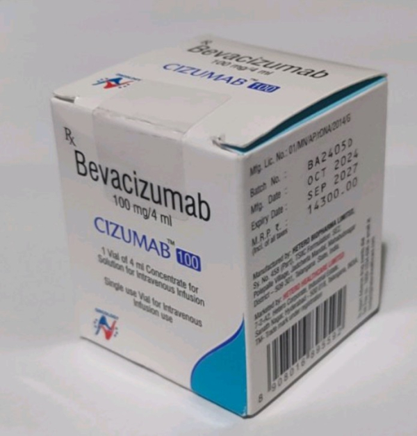 Авастин / Avastin (бевацизумаб) р-н д/інф. 400 мг у фл., Hetero, Індія - фото