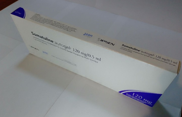 Соматулін / Somatuline (ланреотид) р-н д/п/ш 120 мг; аутогель; шприц №1, Ipsen, Франція - фото