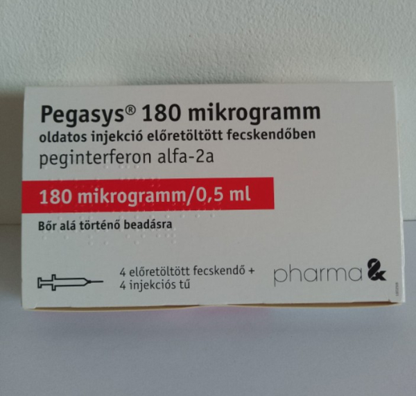 Пегасіс / Pegasys (пегінтерферон альфа-2a) р-н д/ін. 180 мкг/0,5 мл; шприц №4, Австрія - фото