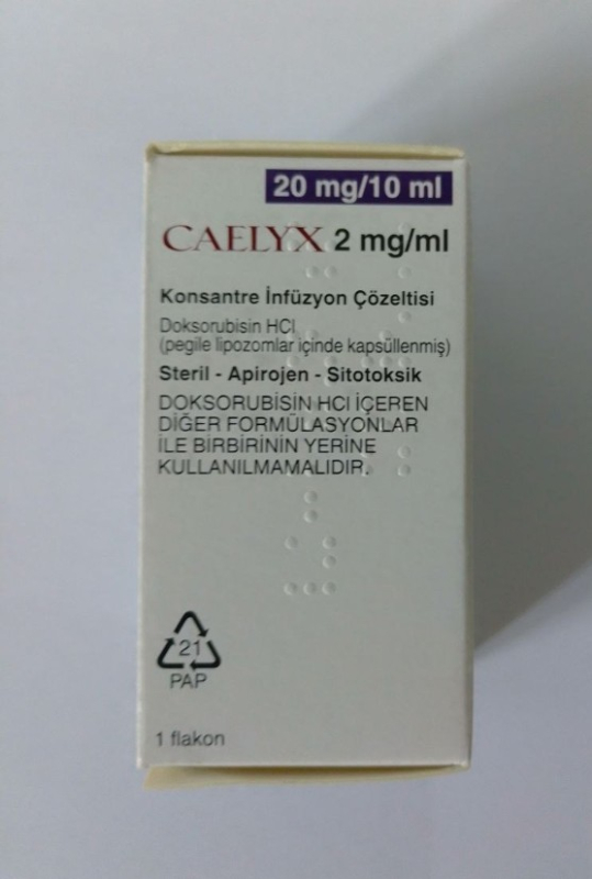 Келікс / Caelyx (доксорубіцин ліпосомальний ) конц. д/інф. 20 мг,Baxter, Германия - фото
