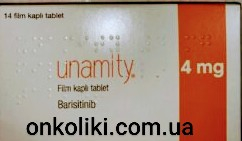 Унаміті / Unamity (барицитиніб) табл. 4 мг №14 (також Olumiant), Lilly - фото